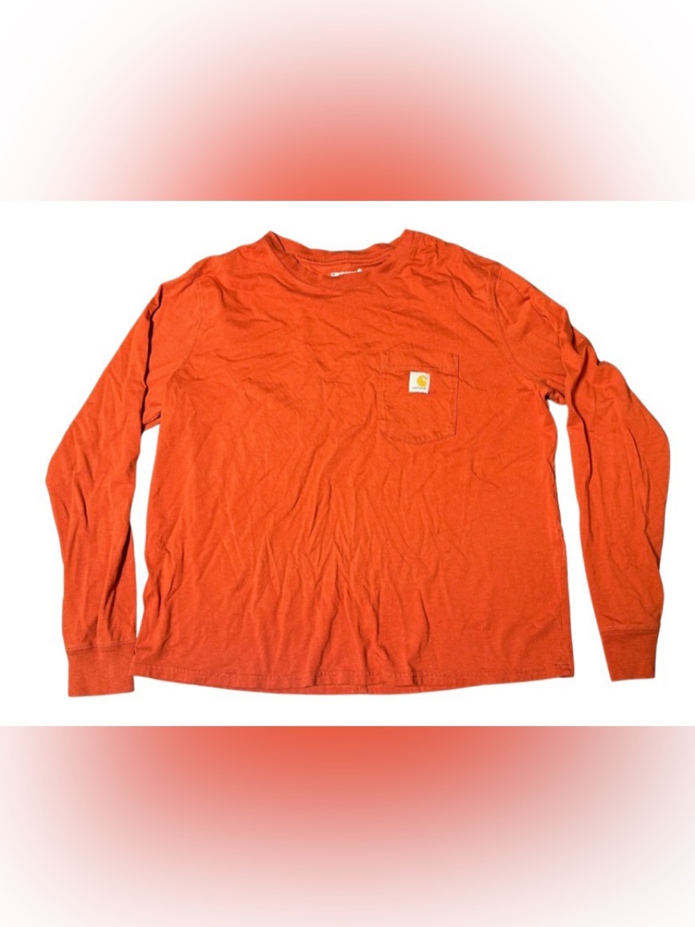 Carhartt Women's Loose Fit Lightweight Long-Sleeve Crewneck Pocket T-Shirt L